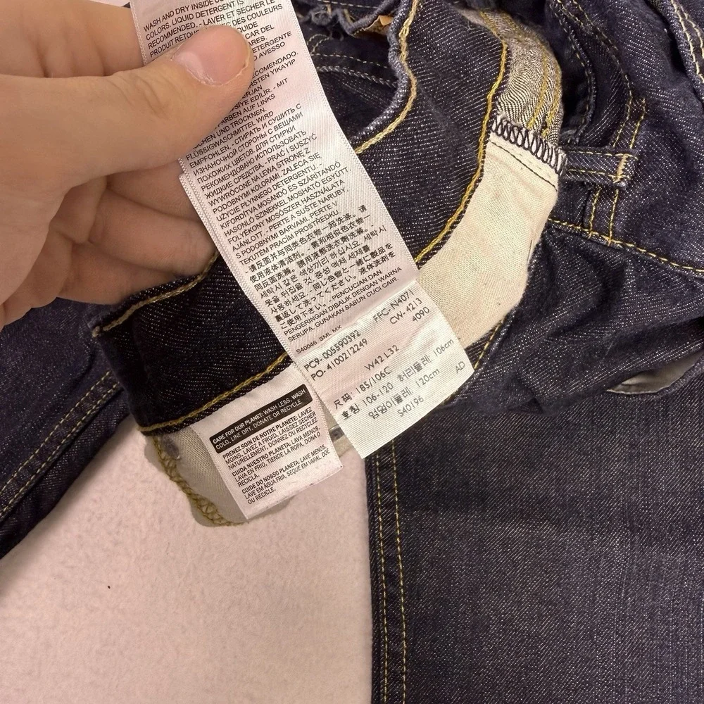 Levi's‎ 559 Relaxed Straight Jeans Men's 42x32 Dark Indigo Wash Waterless Denim